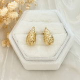 Kolczyki Krople Diamentowane 1,5 cm próba 585