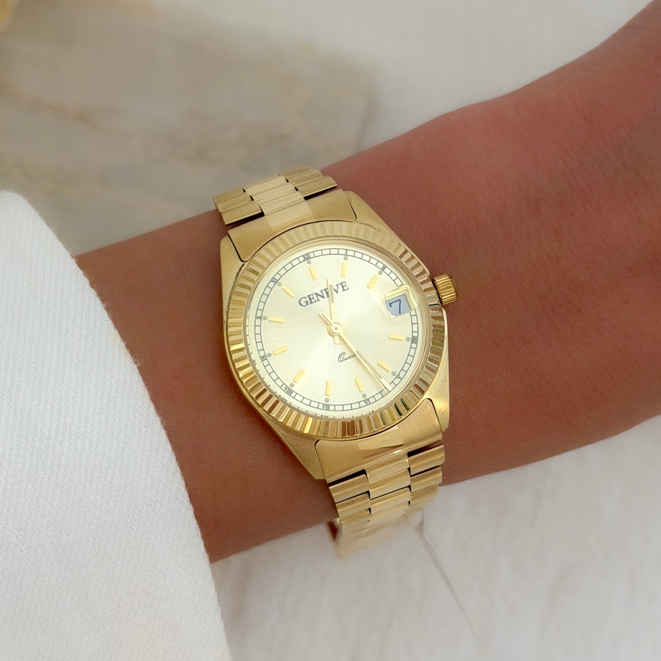 Zegarek złoty Geneve próba 585