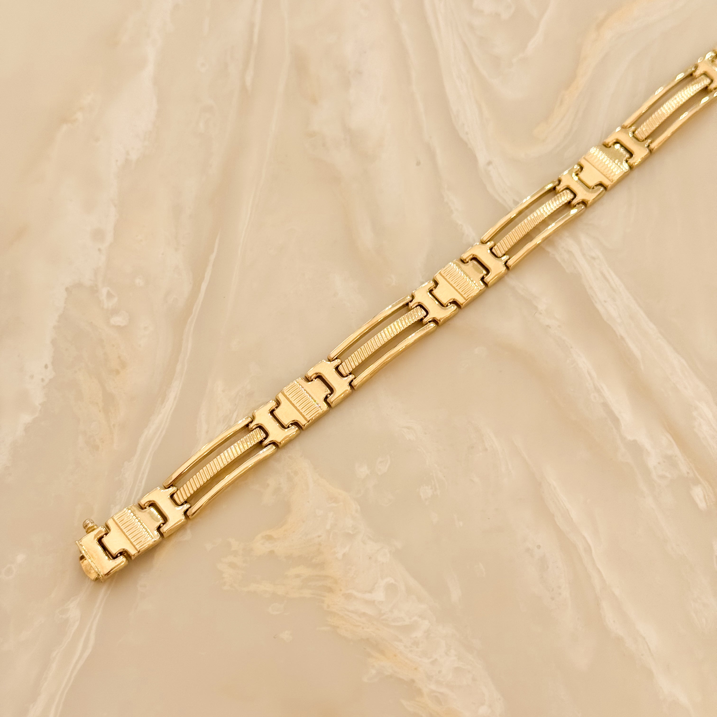 Męska elegancka bransoletka próba 585
