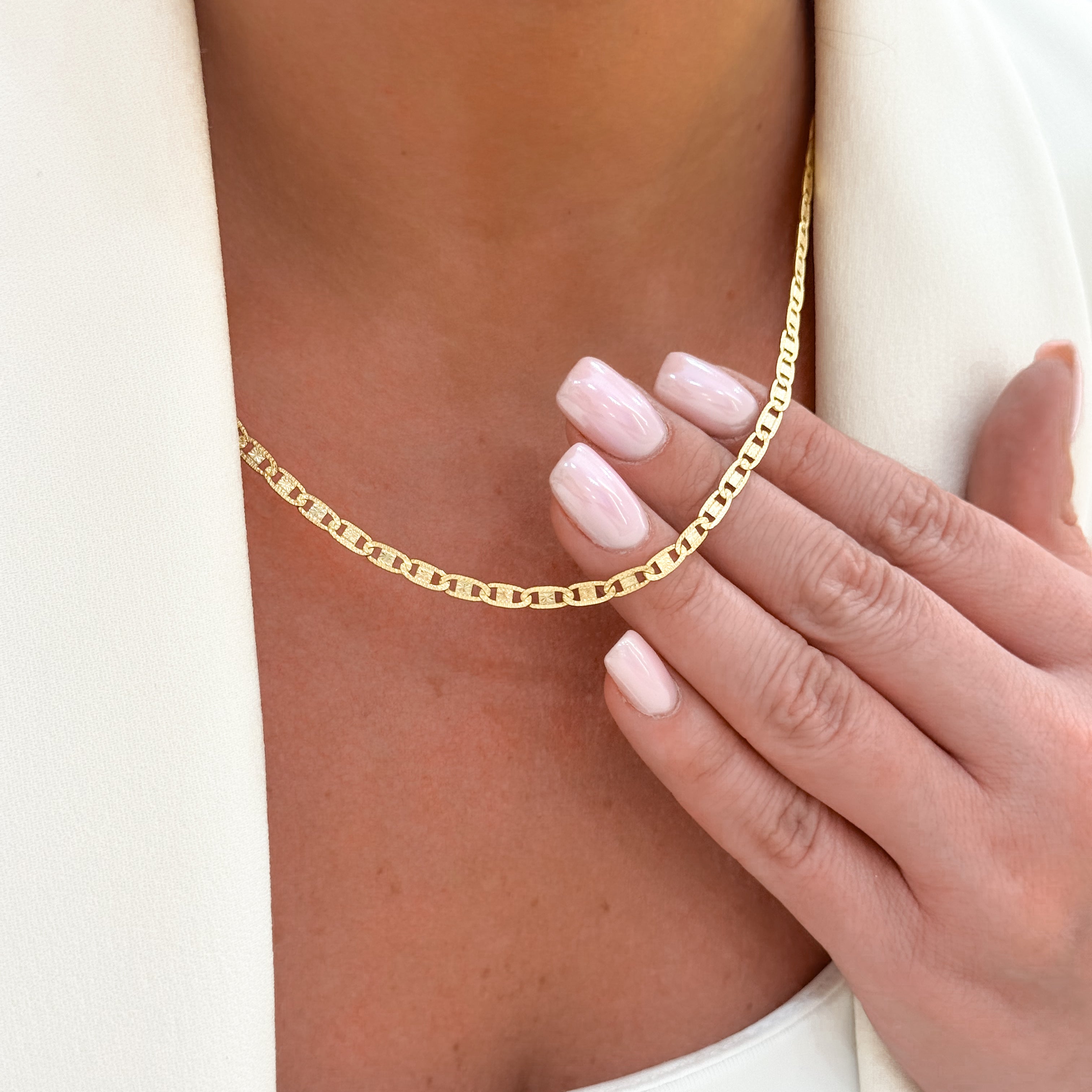 Złoty Łańcuszek Gucci diamentowany 3,5 mm, Próba 585, 50 cm