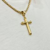 Złota Zawieszka Męska Krzyż 4,5 cm, Próba 585