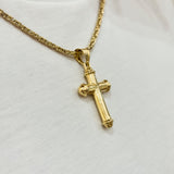 Złota Zawieszka Męska Krzyż 4,5 cm, Próba 585