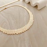 Komplet Royal Honey Gold, złoto próby 585
