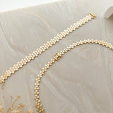 Komplet Royal Honey Gold, złoto próby 585
